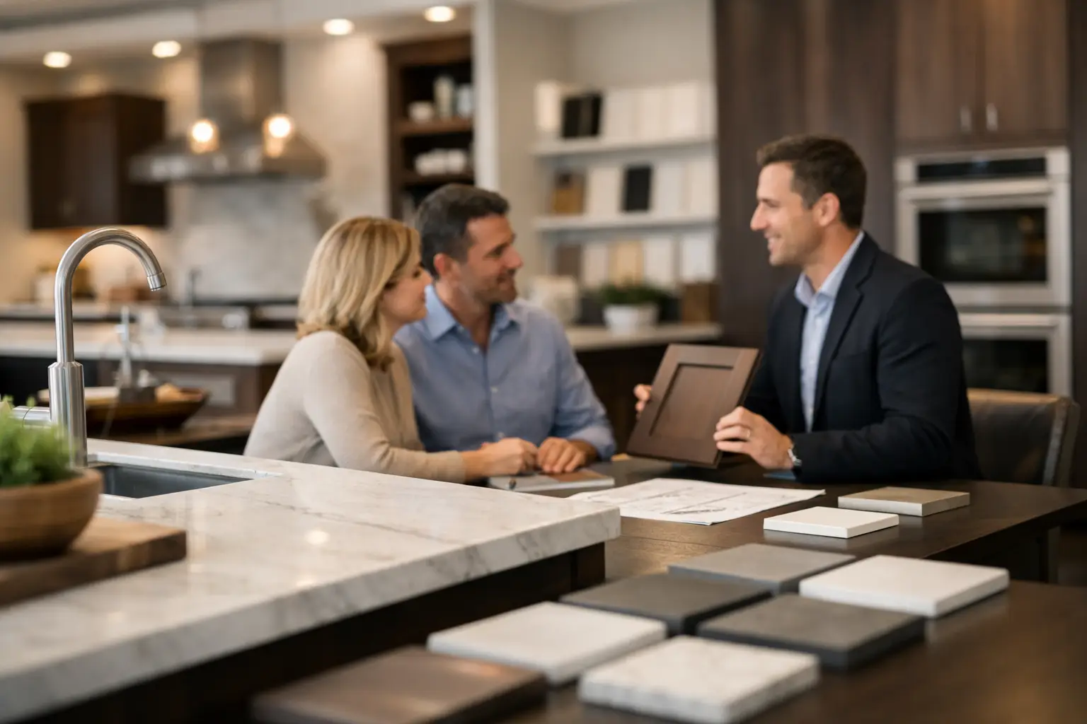 What a Custom Kitchen Remodeling Showroom Shows