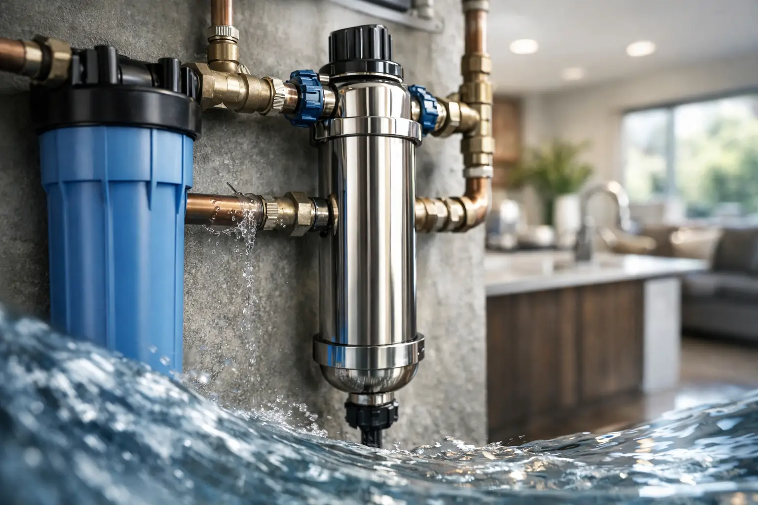 Whole house structured water device