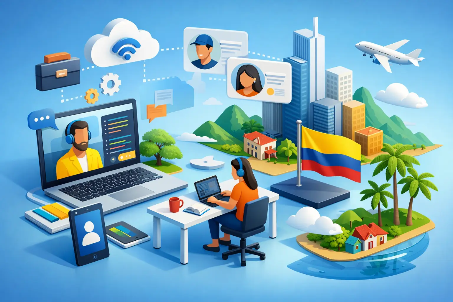 Contratar desarrolladores remotos en Colombia