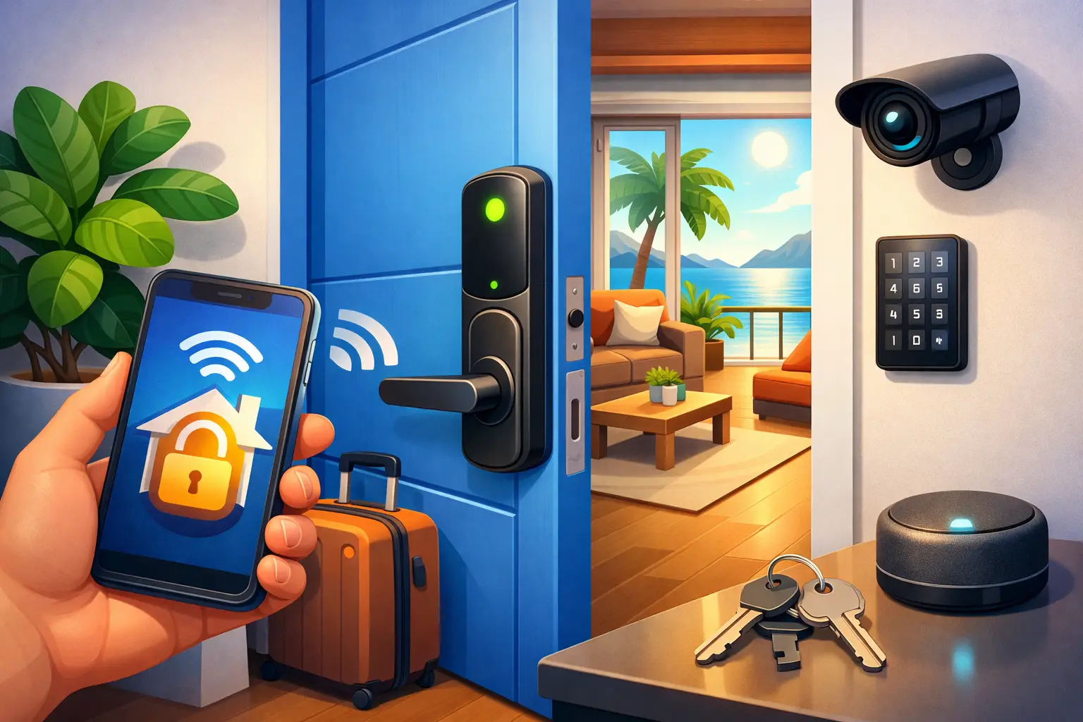 Apertura automatica porta casa vacanze: conviene?