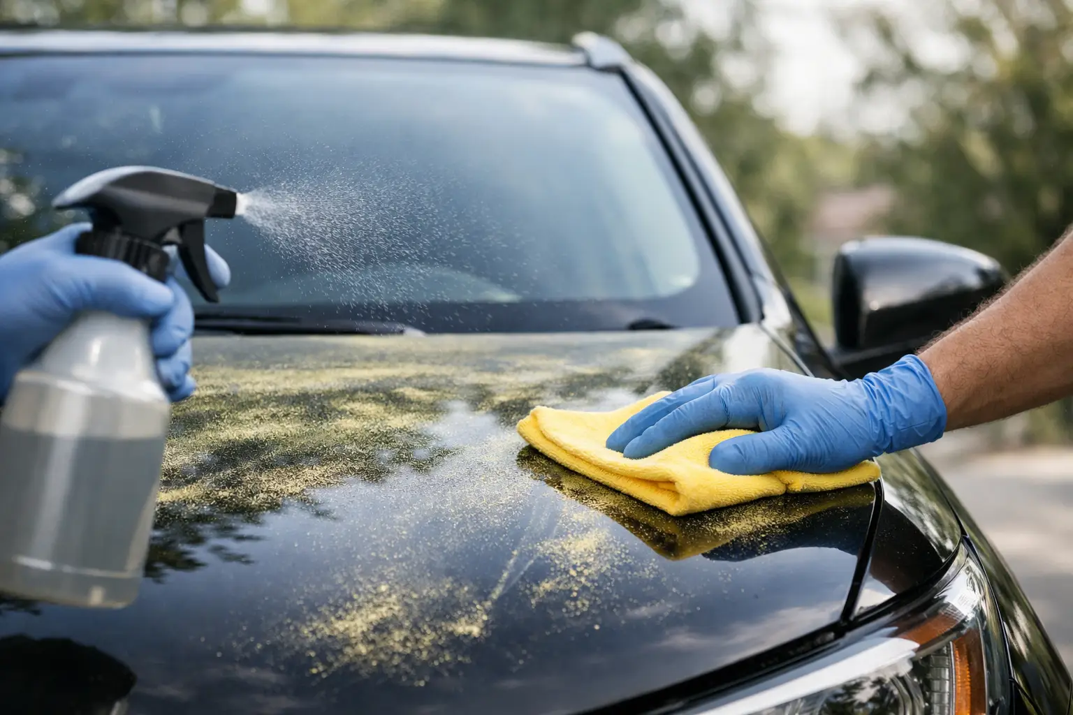 How to Remove Pollen From Car Safely