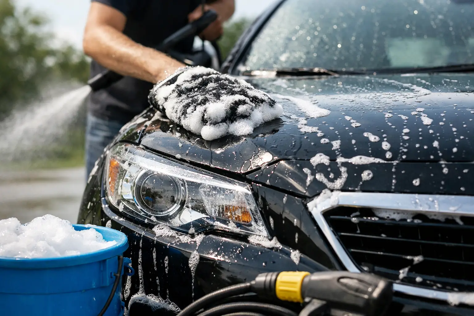 How to Wash Car Safely Without Damage