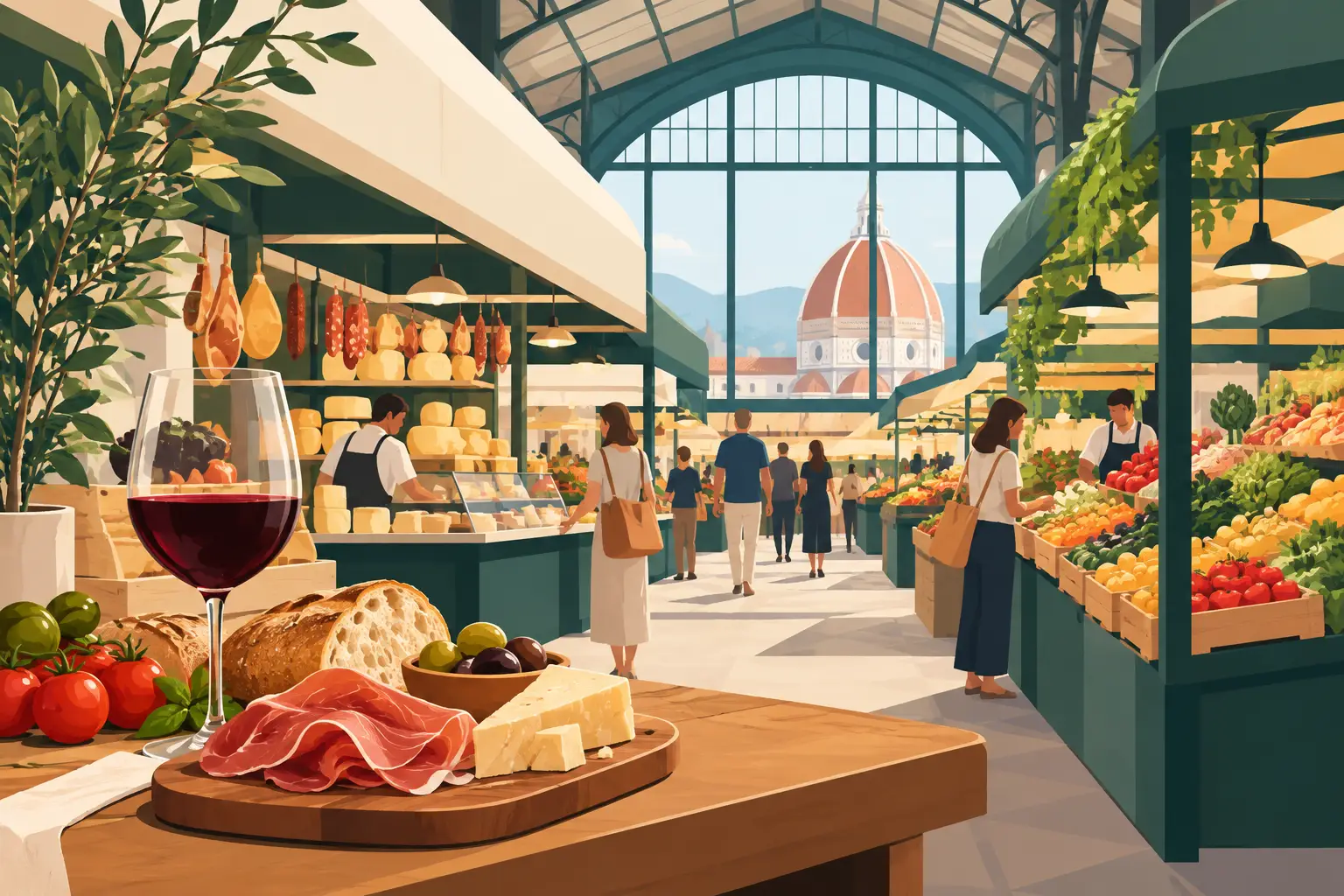 Mercato Centrale Florenz für echte Genießer
