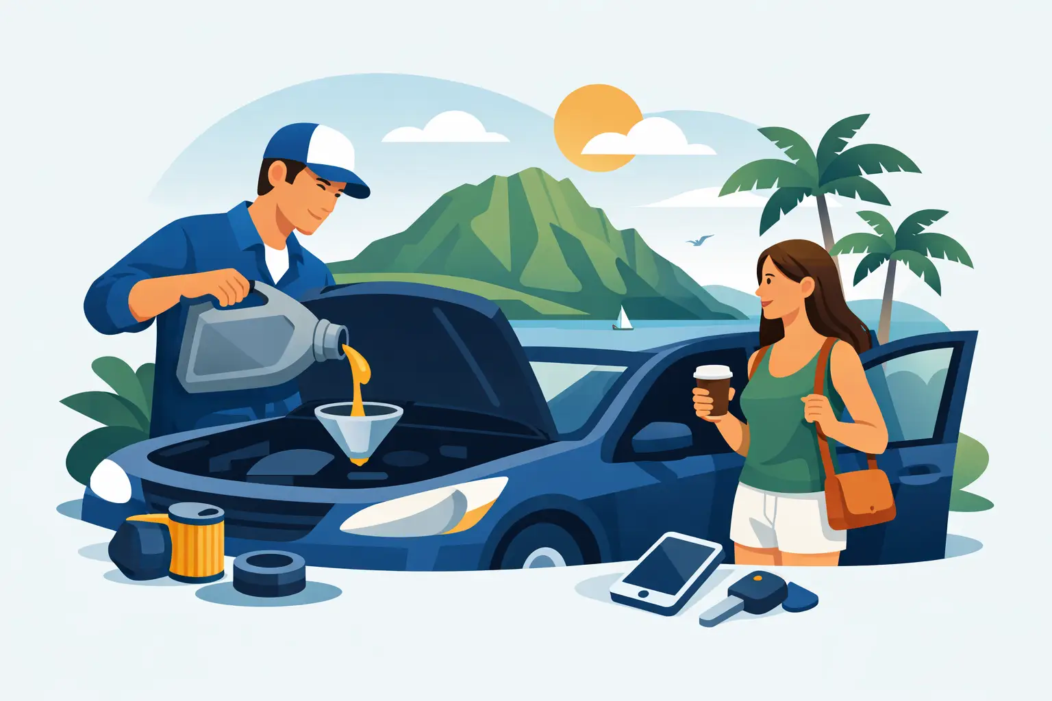Oil Change Kauai for Drivers on the Go