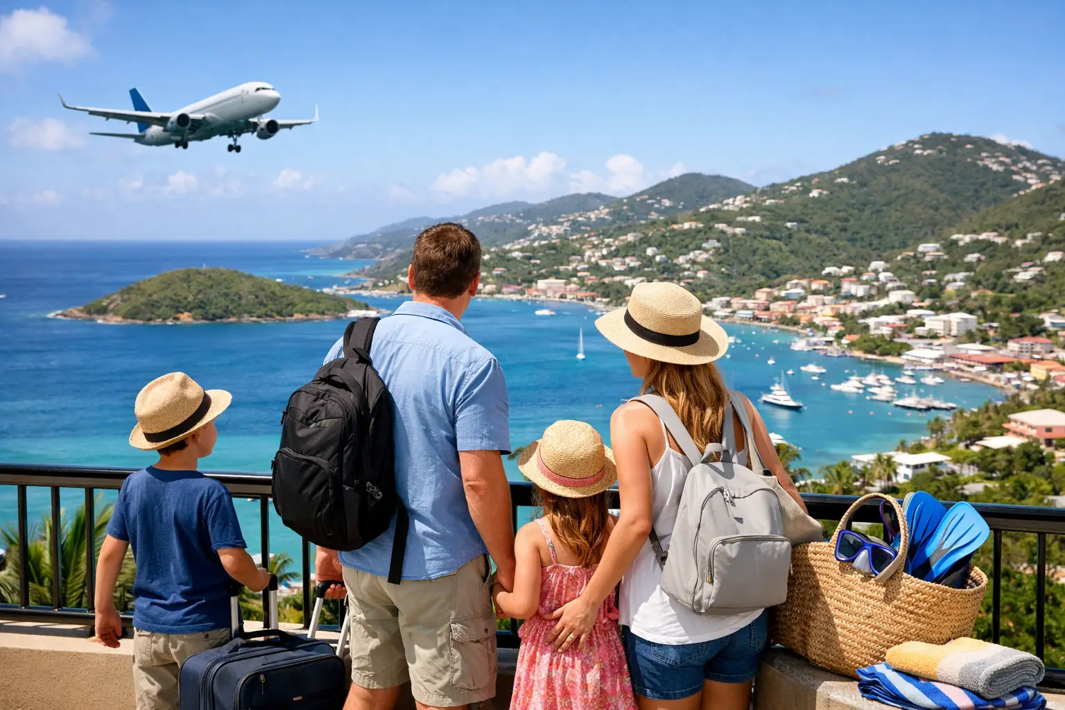 Family Arrival Itinerary for St. Thomas Trips