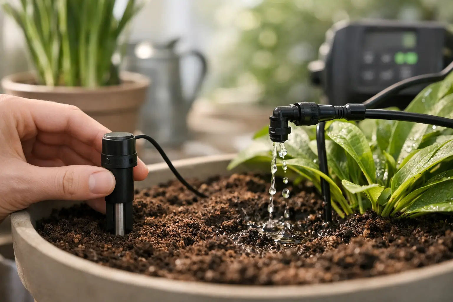 Water Plants Based on Soil Moisture, Not Timers