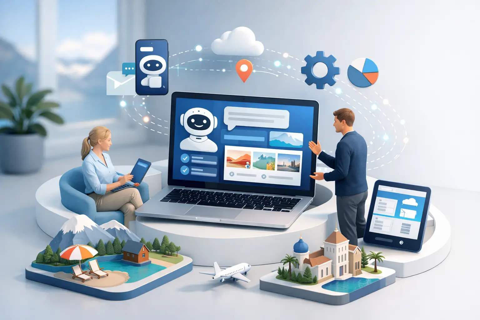 Travel inquiry chatbot setup matkailuyritykselle