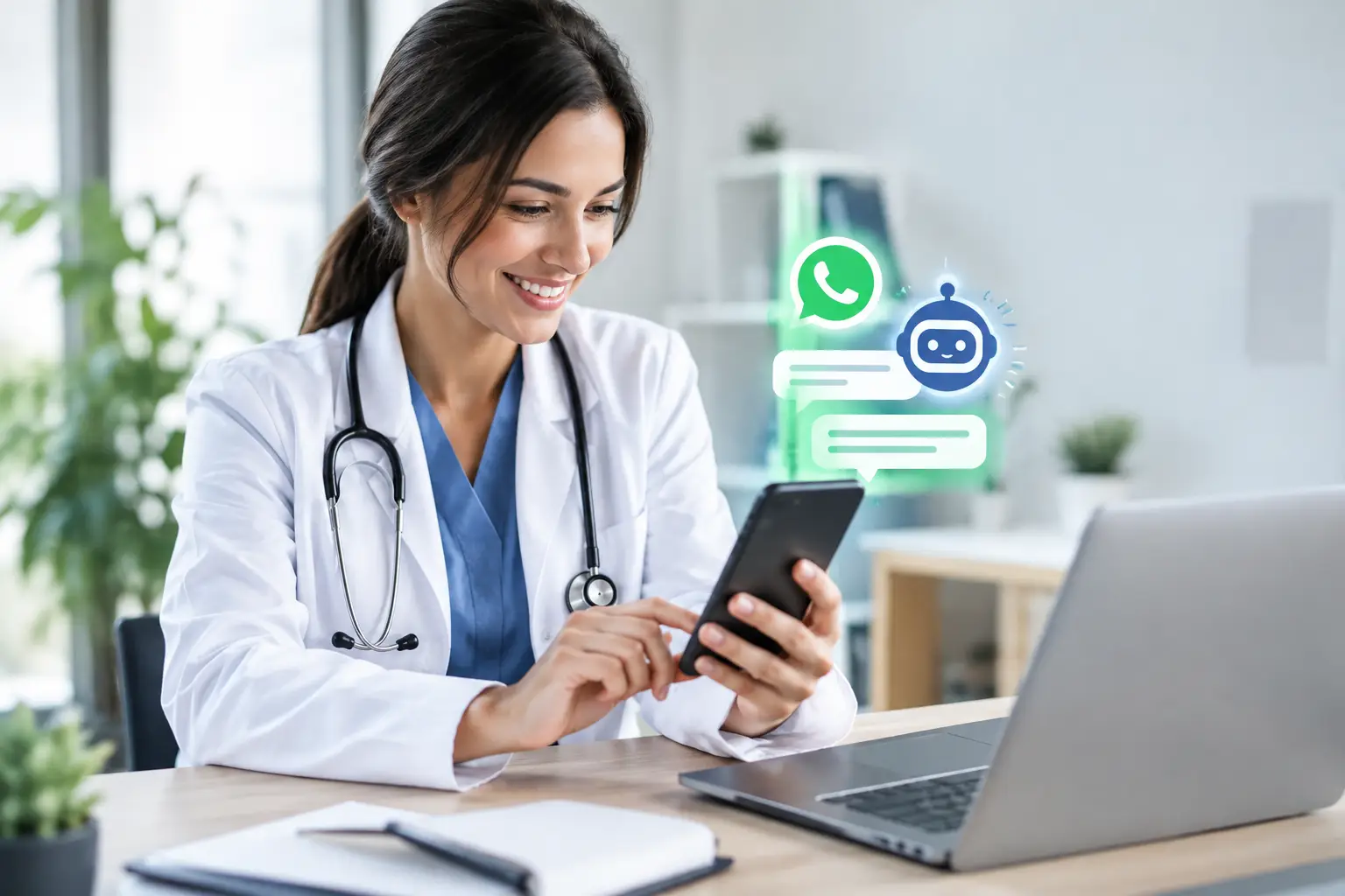 IA para responder pacientes no WhatsApp