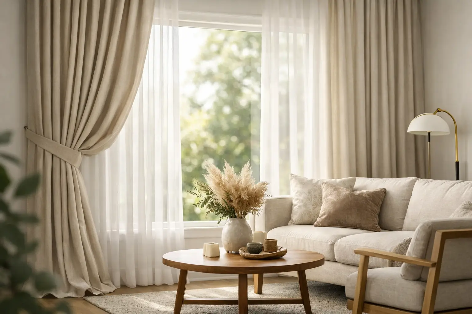 Custom Drapery for Living Room Style