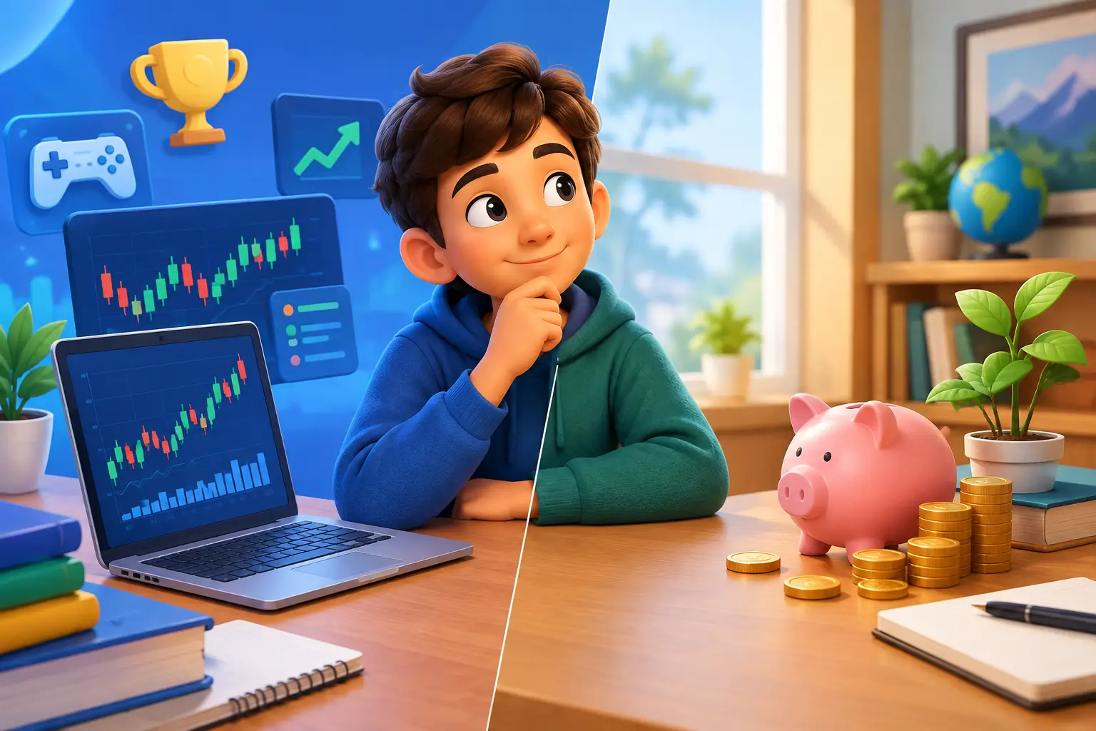 Stock Simulation Versus Real Investing: What Kids Learn