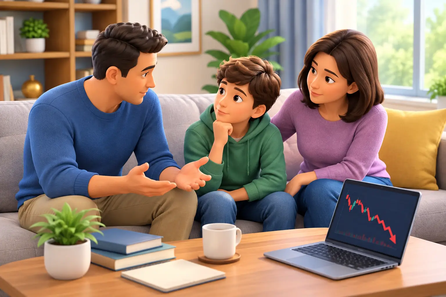 How Parents Discuss Investment Losses Calmly
