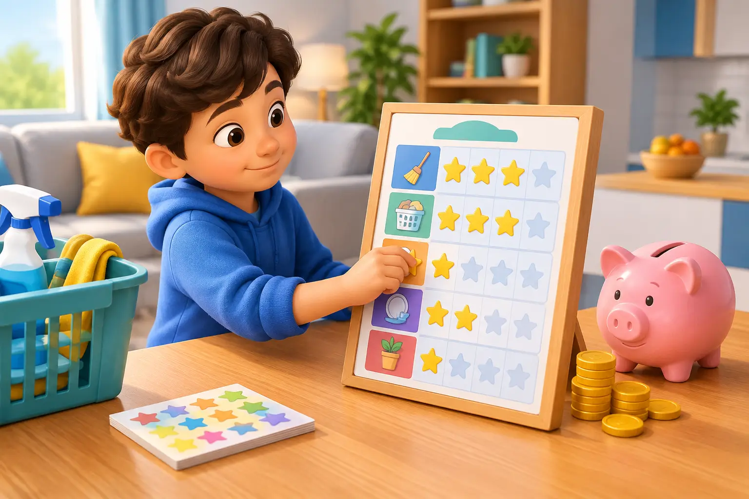 How a Chore Chart Builds Money Skills at Home