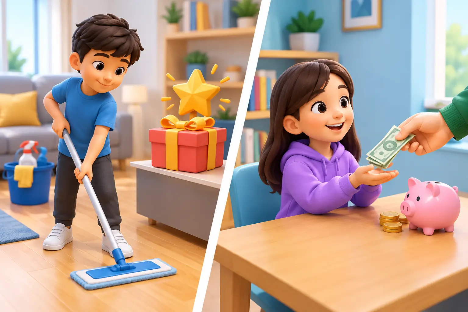 Chore Rewards Versus Allowance for Your Kids