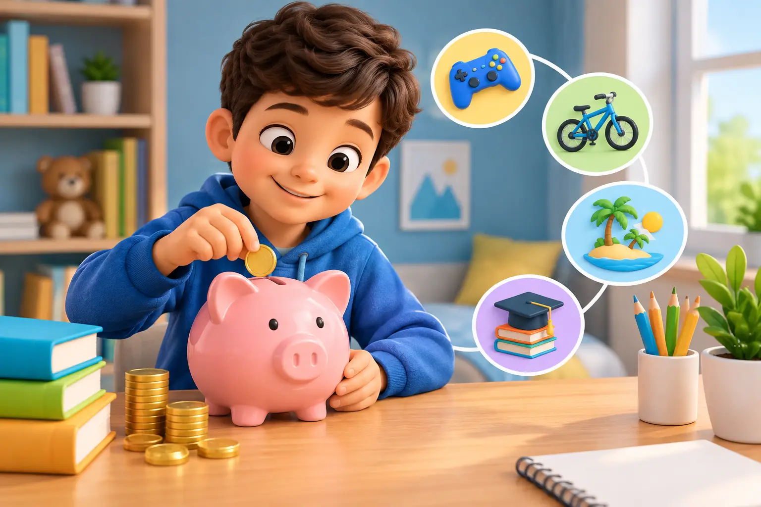Saving Goals for Children That Build Money Skills