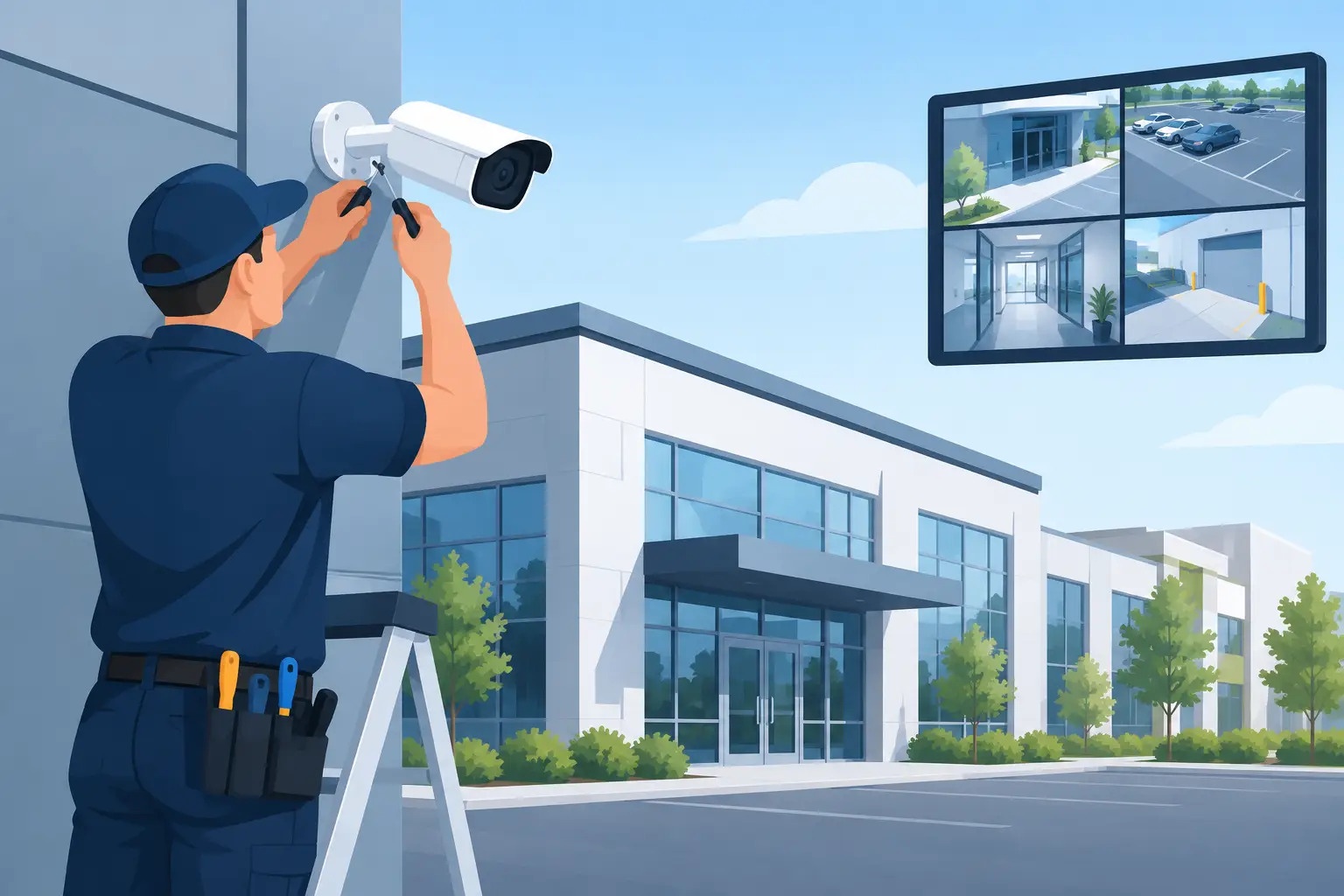 Commercial Security Camera Installation That Works