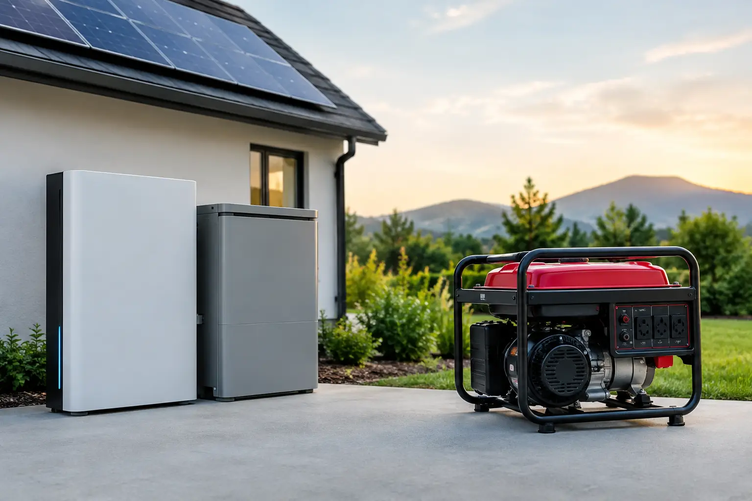 Thumbnail for Solar Battery Versus Generator for Your Home