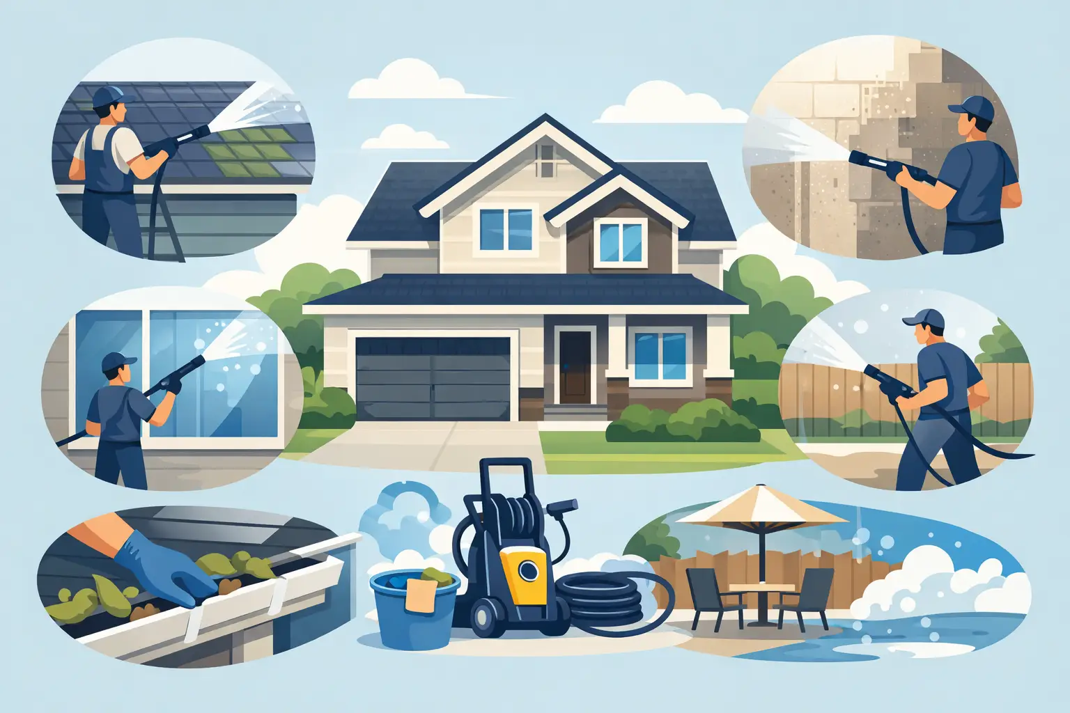 What Home Exterior Cleaning Services Cover