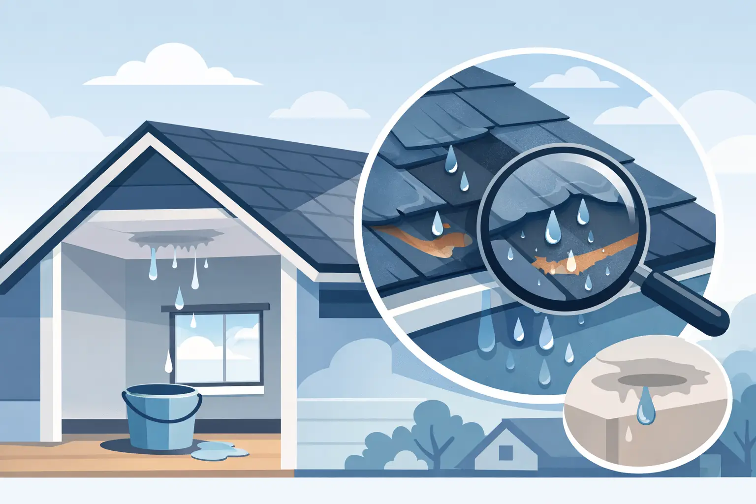 How to Spot Roof Leak Damage Early