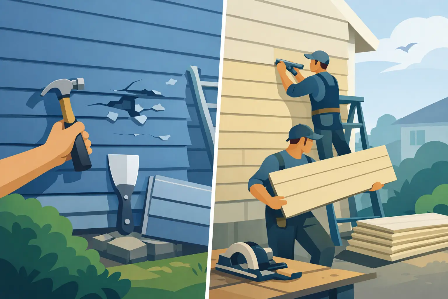 Siding Repair vs Replacement: How to Decide