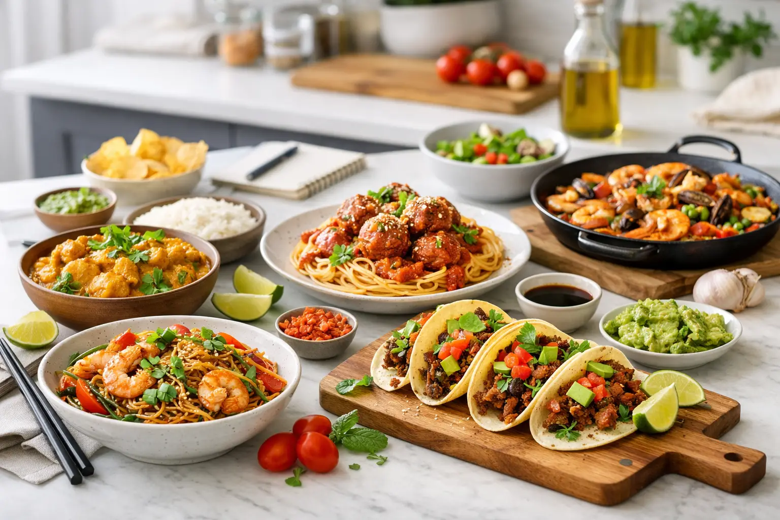 12 International Recipe Ideas for Busy Nights