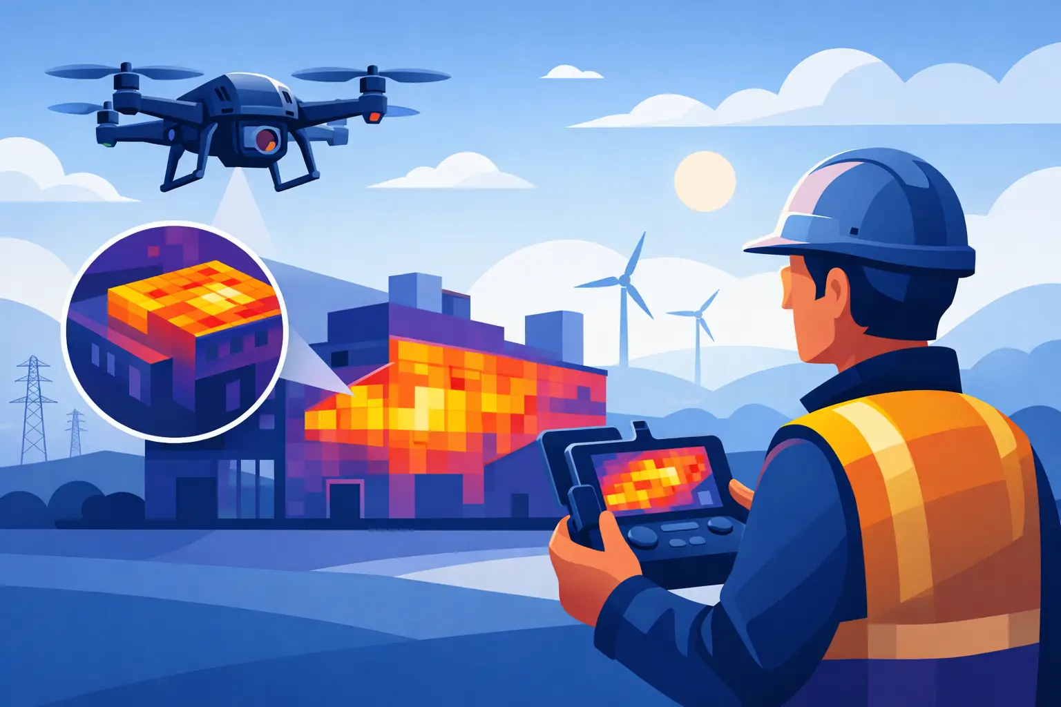 Inspeção termográfica com drone na prática