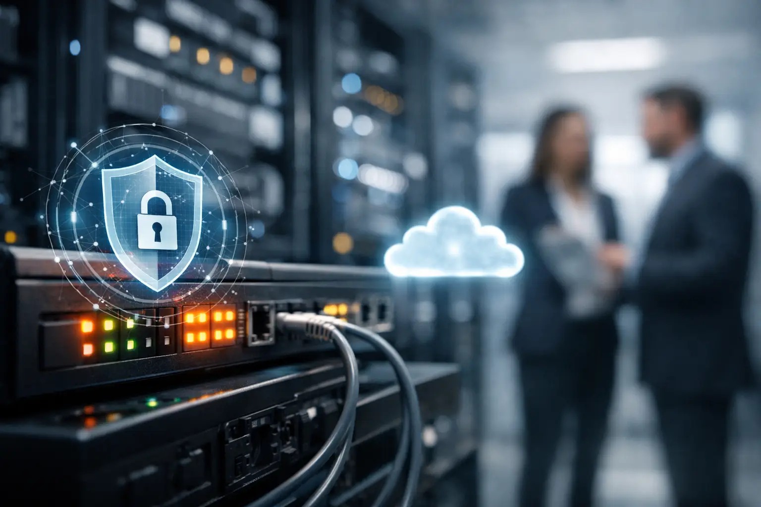 Firewall empresarial gerido sem pontos cegos