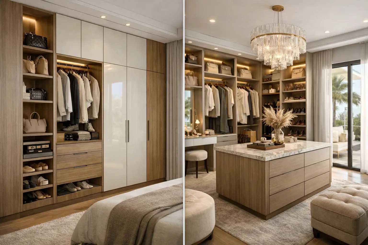 Custom Wardrobes vs Walk In Closets Compared