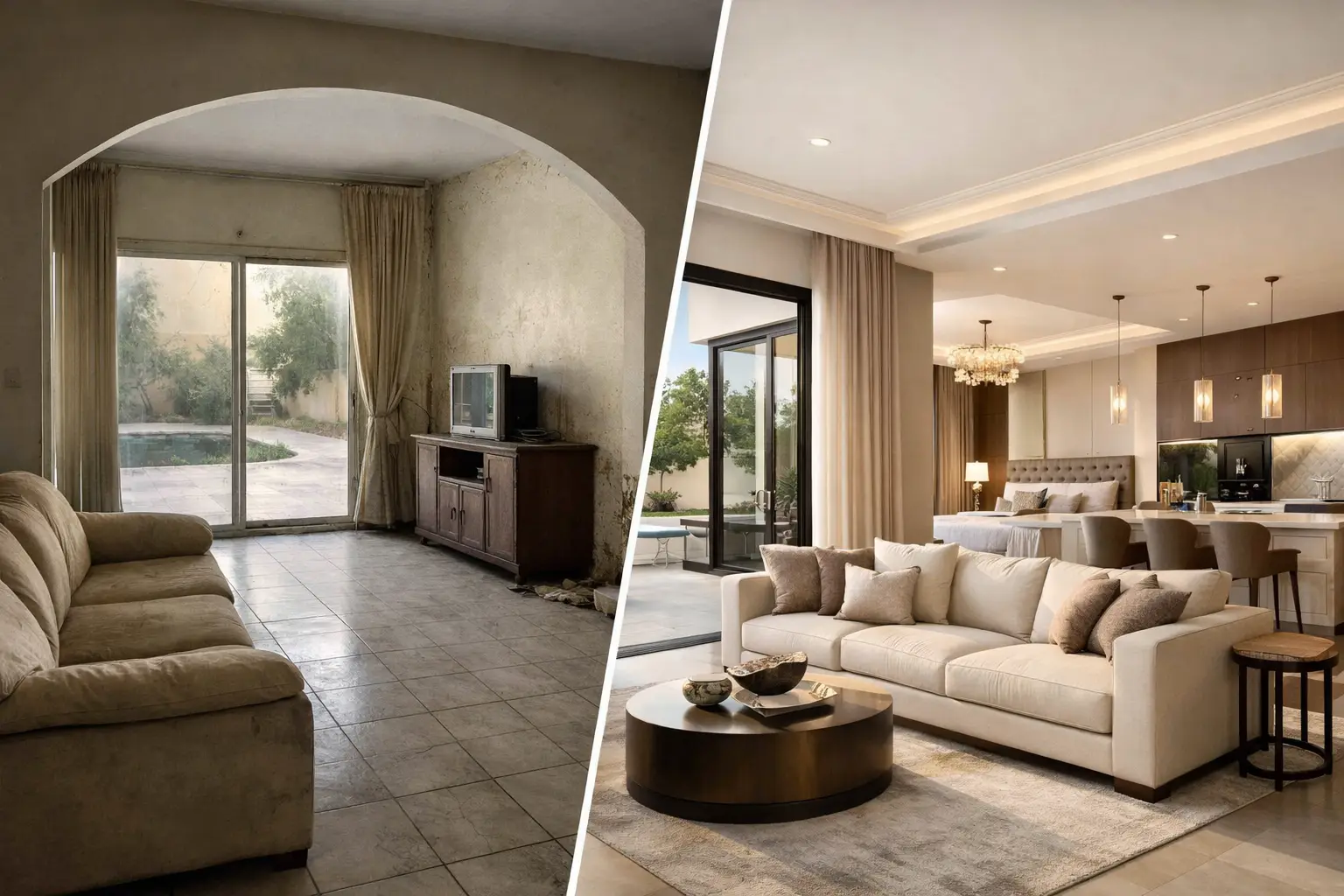 Villa Renovation Before and After That Lasts