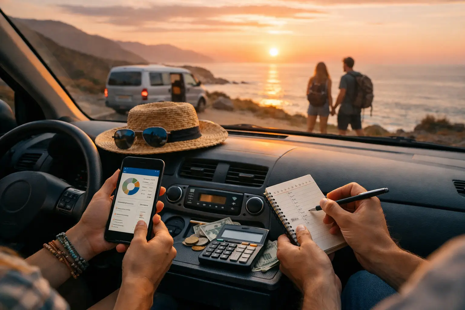 How Do Travellers Track Shared Expenses on Road Trips?