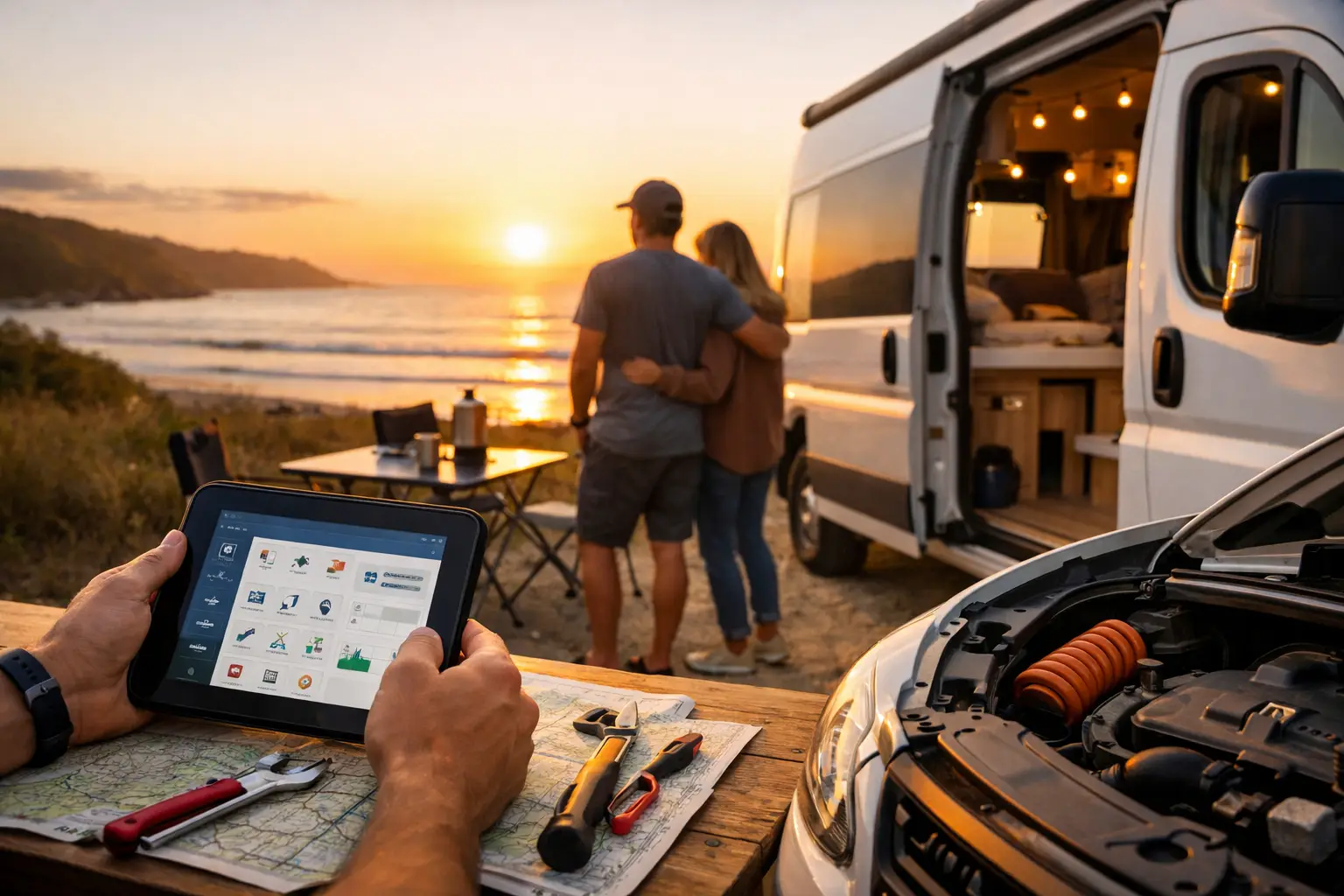 Campervan Maintenance Tracking Example for Trips