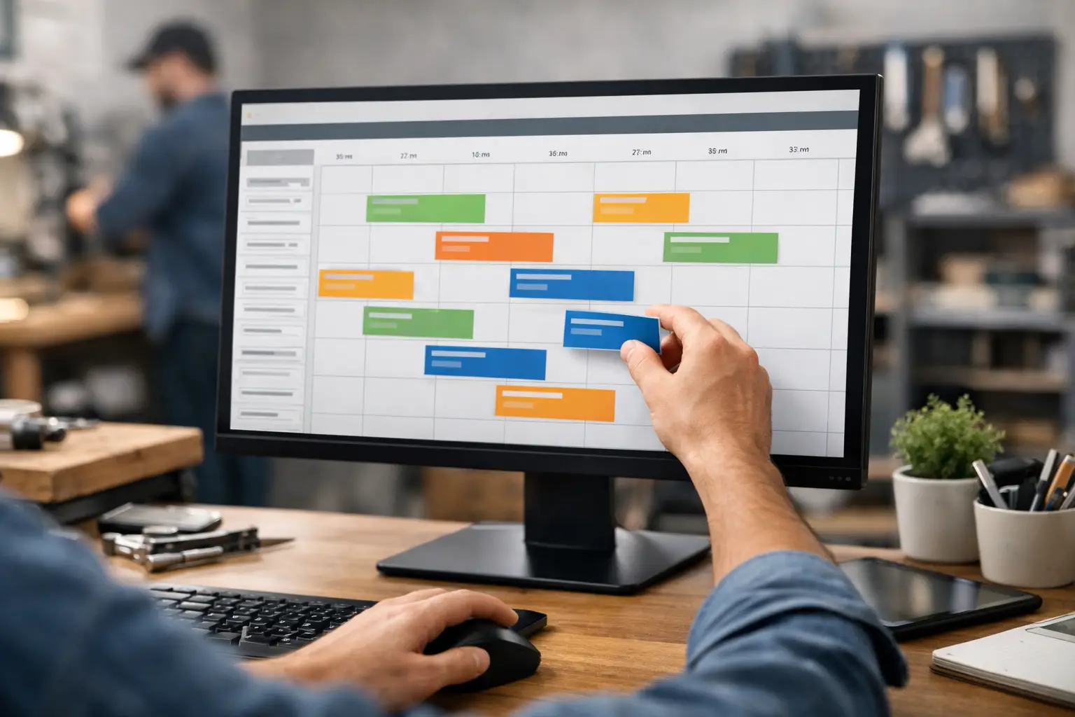 Drag and Drop Scheduling Software for Small Shops