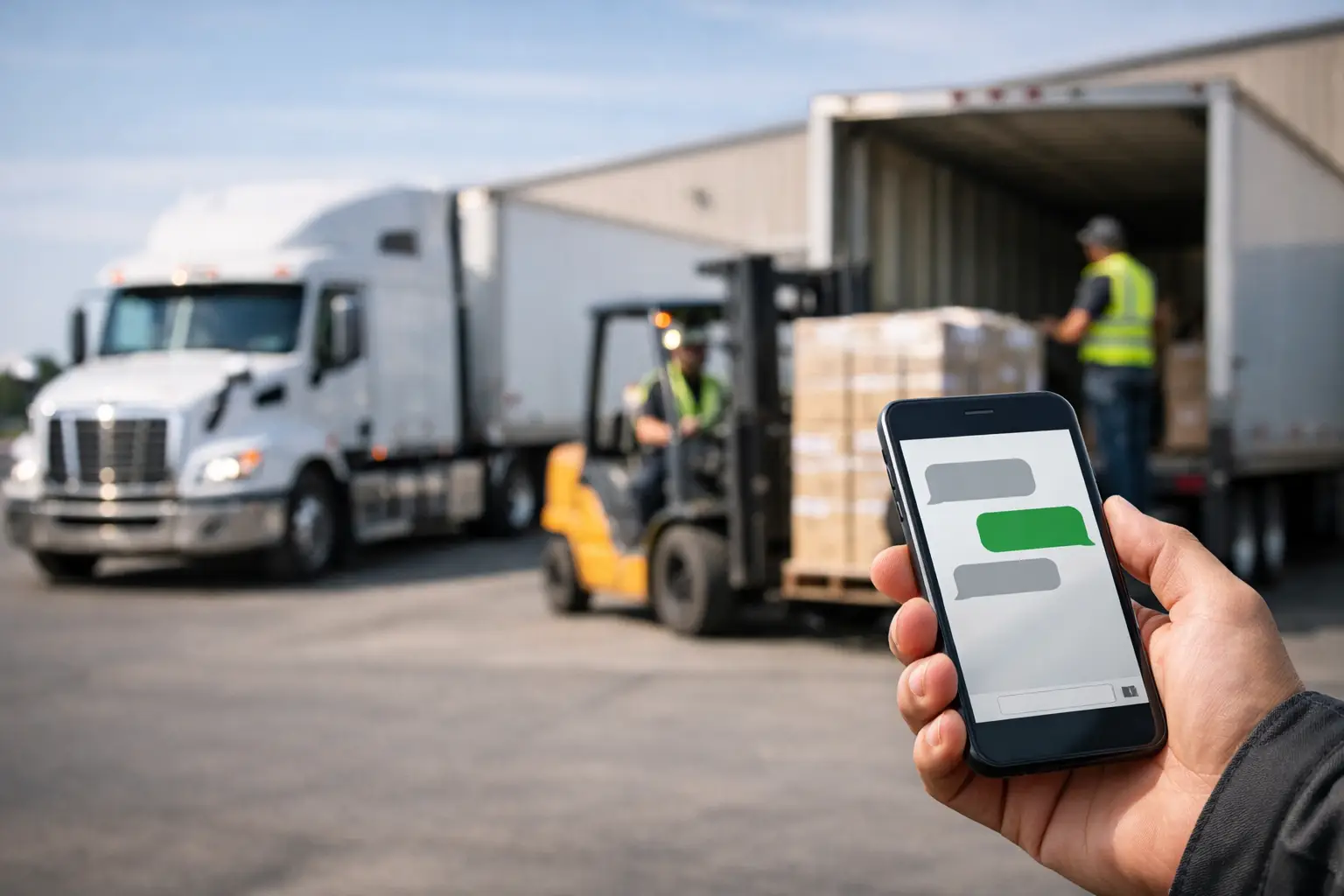 Text Message Job Updates That Keep Trucks Moving