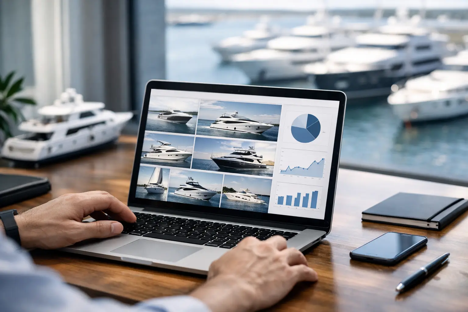 Logiciel de gestion d'annonces qui vend des yachts