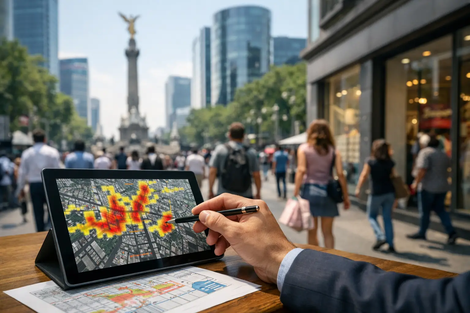 Cómo evaluar flujo peatonal comercial en CDMX