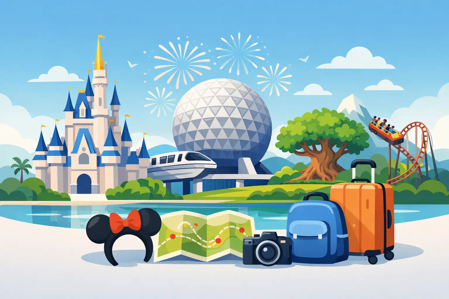 3 Day Disney Itinerary Example for First Trips