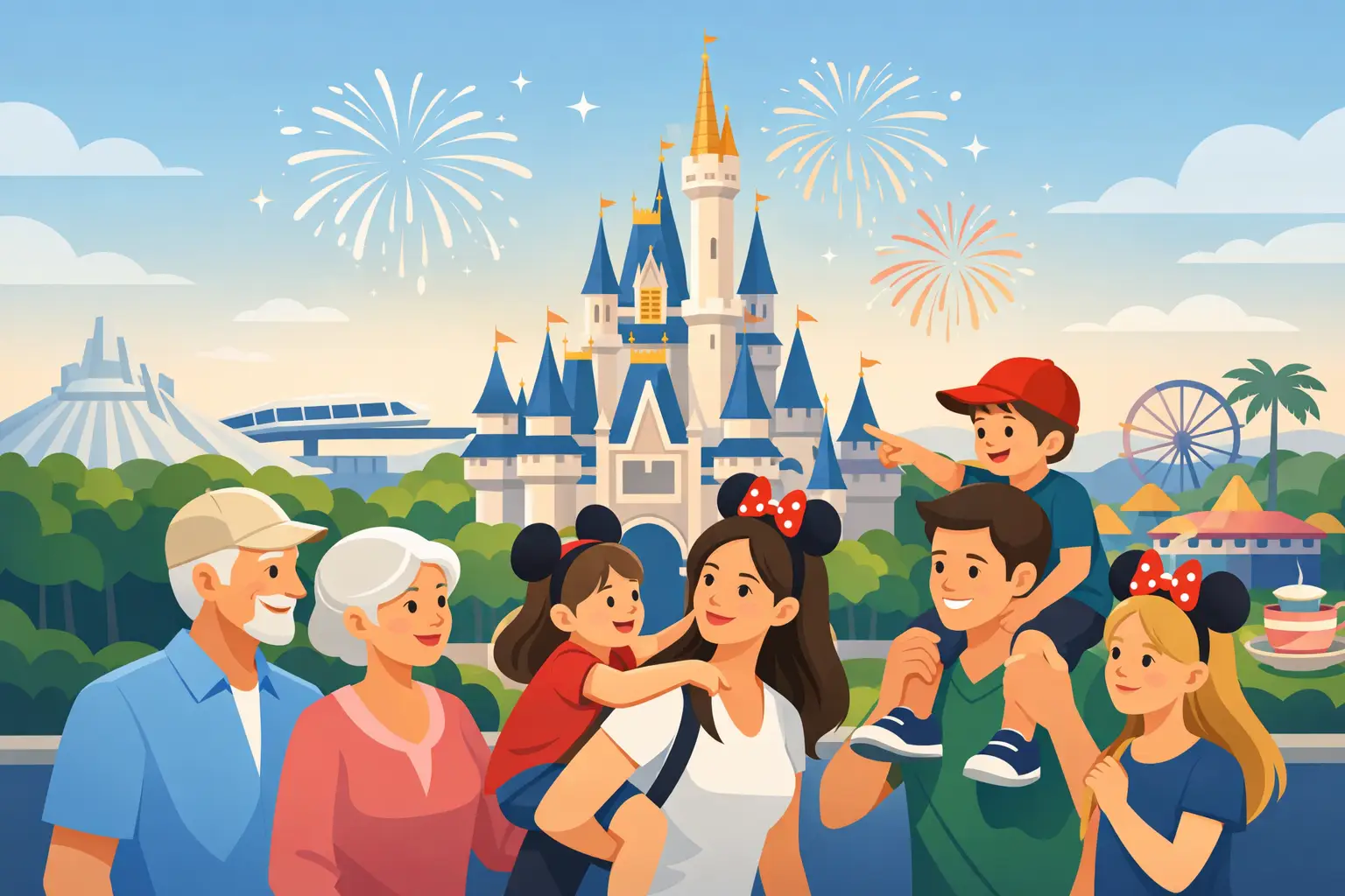 A Disney Multigenerational Trip Example in 6 Days