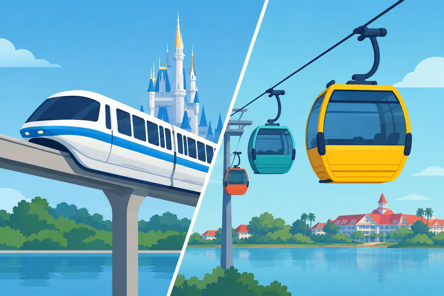 Disney Monorail Skyliner: Which Is Better?