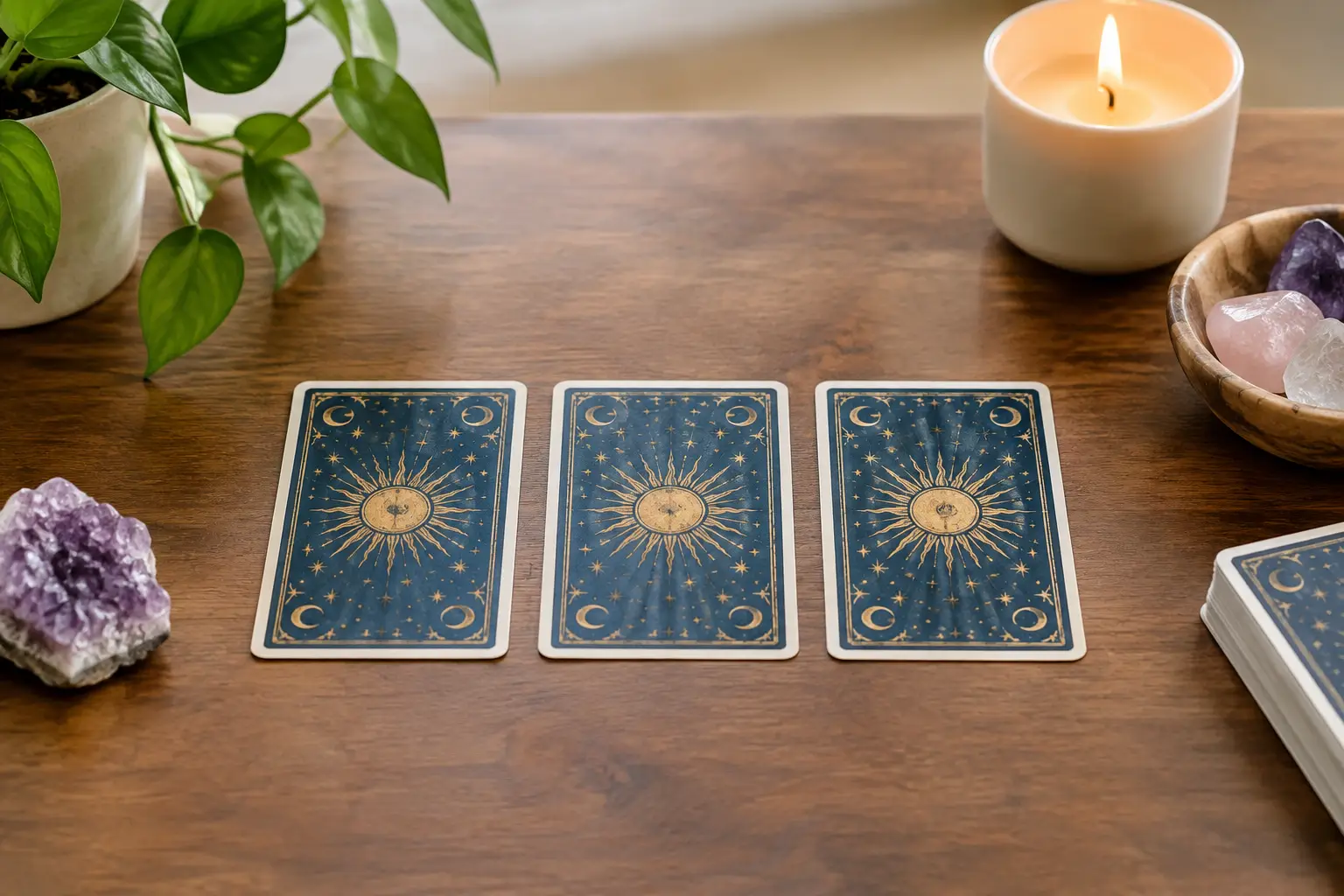 Three-Card Tarot Spread for Beginners: A Simple Guide