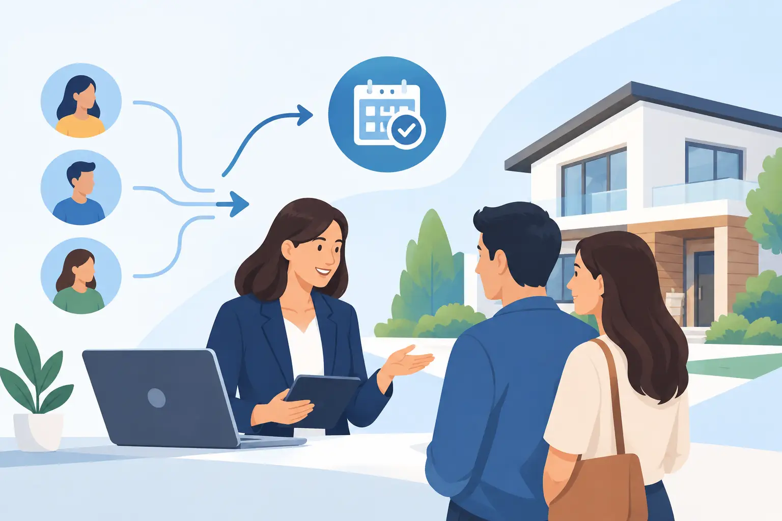 Leads inmobiliarios que se convierten en citas