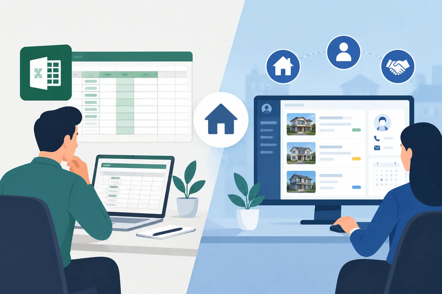 Hoja de cálculo versus CRM inmobiliario