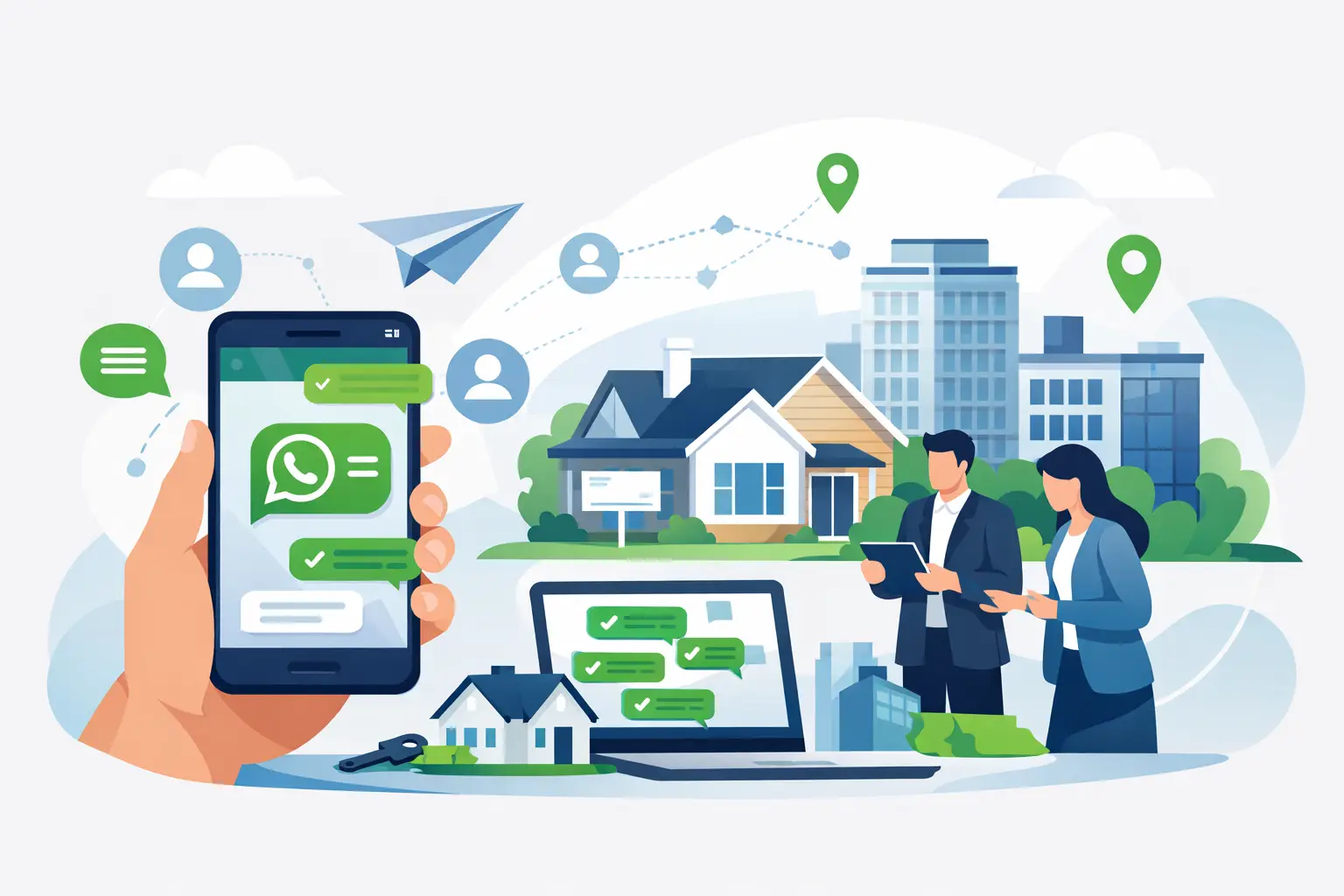 Cómo enviar WhatsApp masivo en inmobiliaria