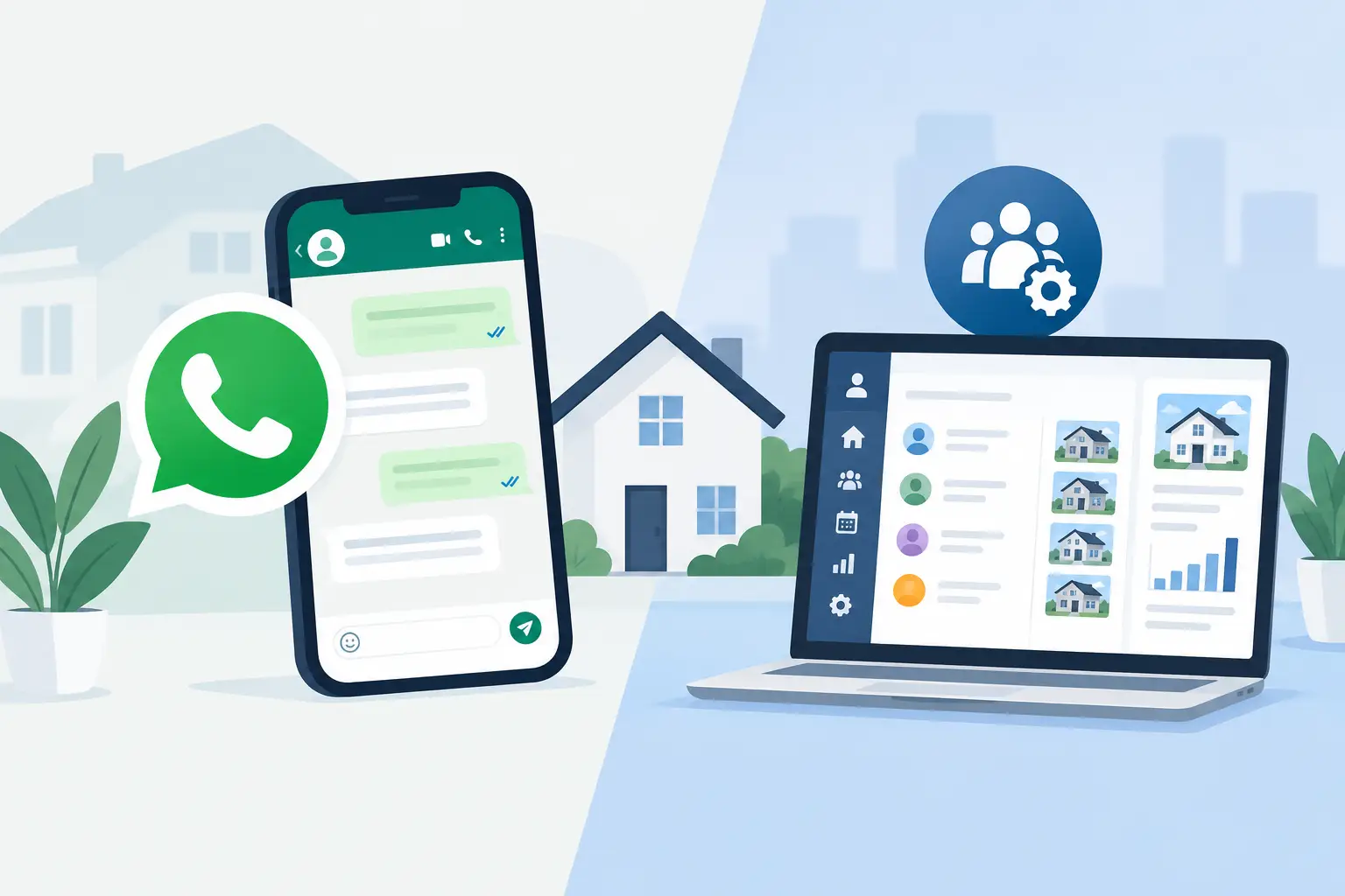 WhatsApp Business vs CRM para inmobiliarias