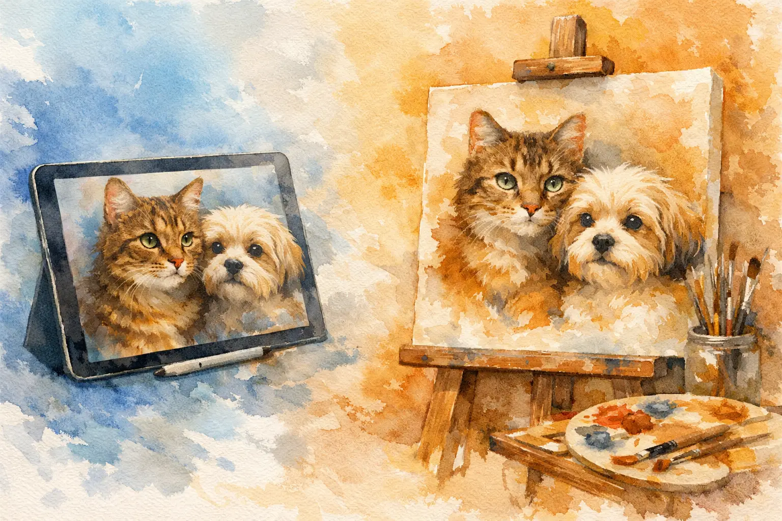 Digital Pet Art vs Canvas: What Fits Best?