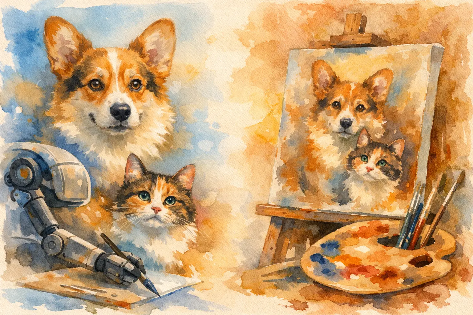 AI Pet Portrait vs Painting: What Fits Best?