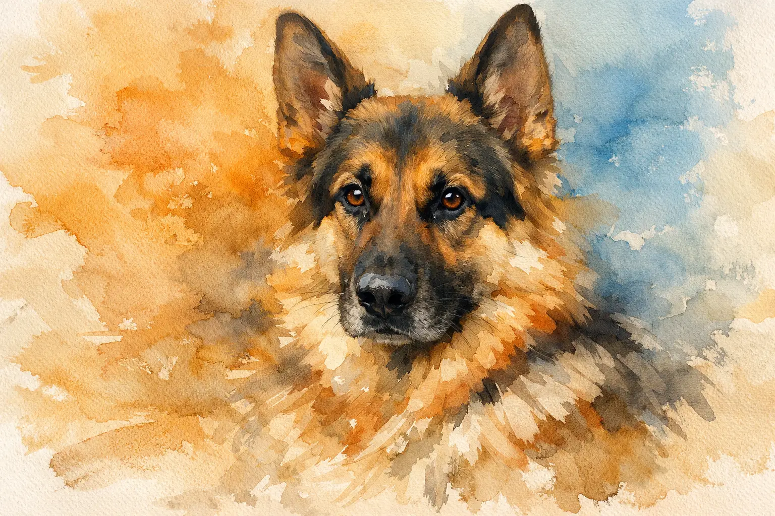 German Shepherd Artwork That Feels Personal