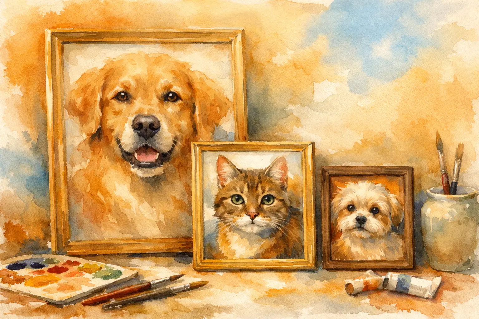 What Size Should a Pet Portrait Be?