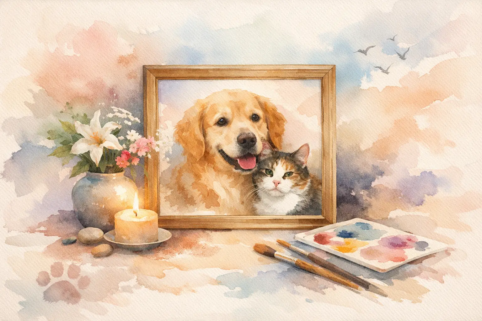 Choosing a Memorial Pet Portrait Gift