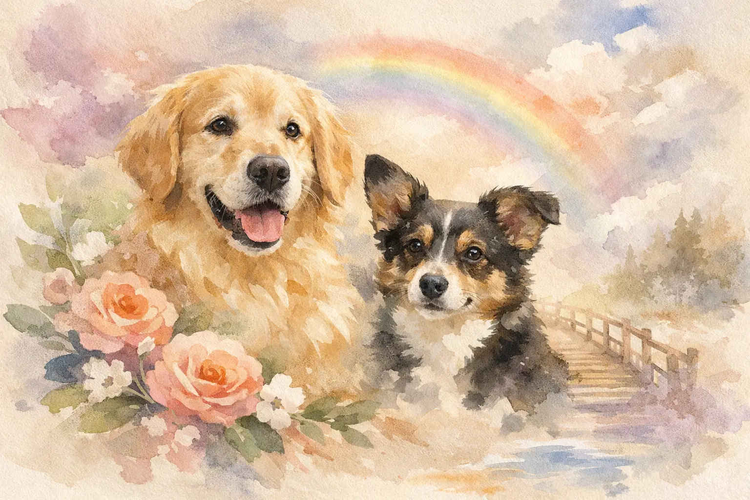 Custom Watercolor Dog Memorial Portrait Guide