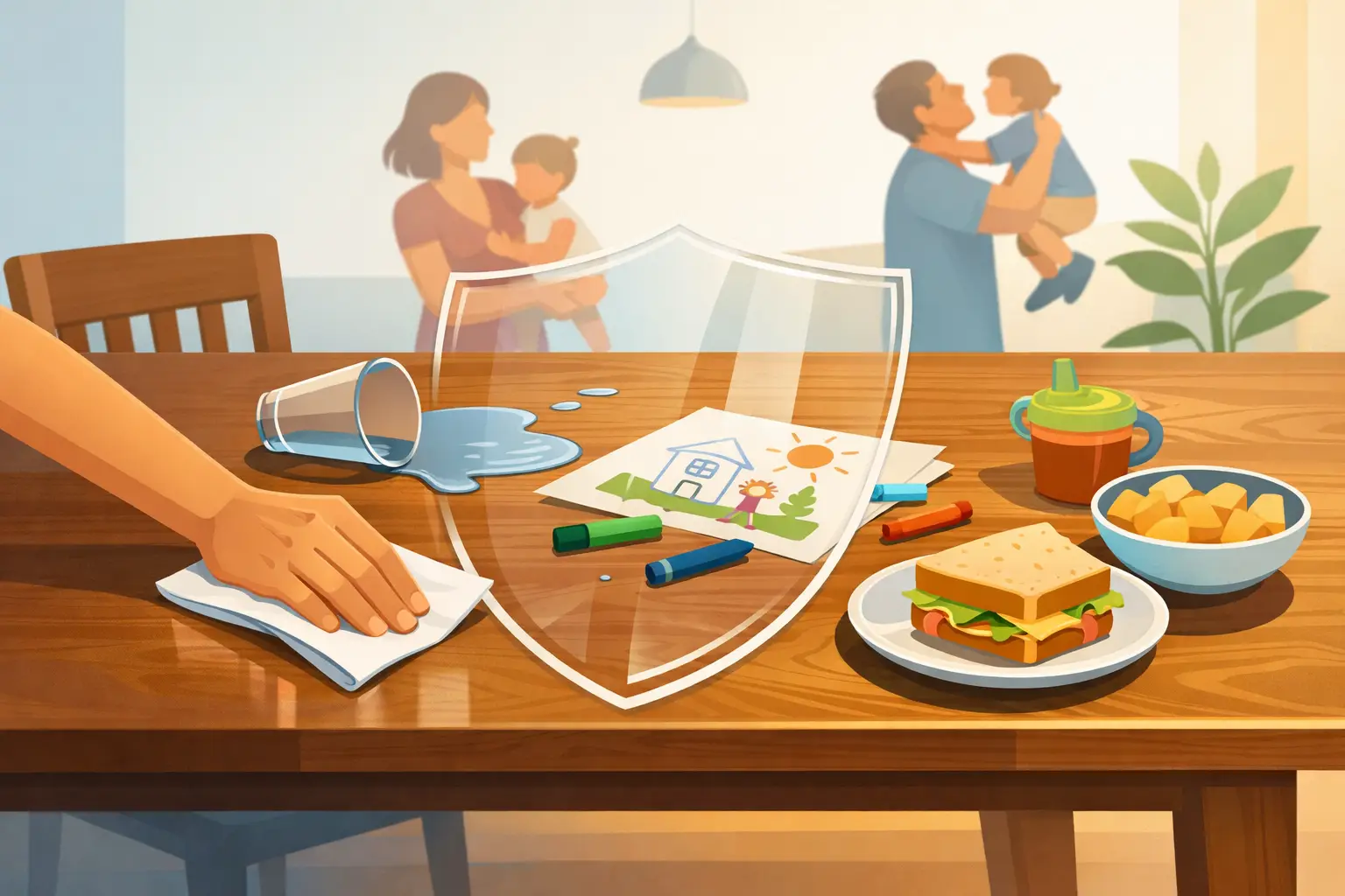 Wood Table Protection That Holds Up to Family Life