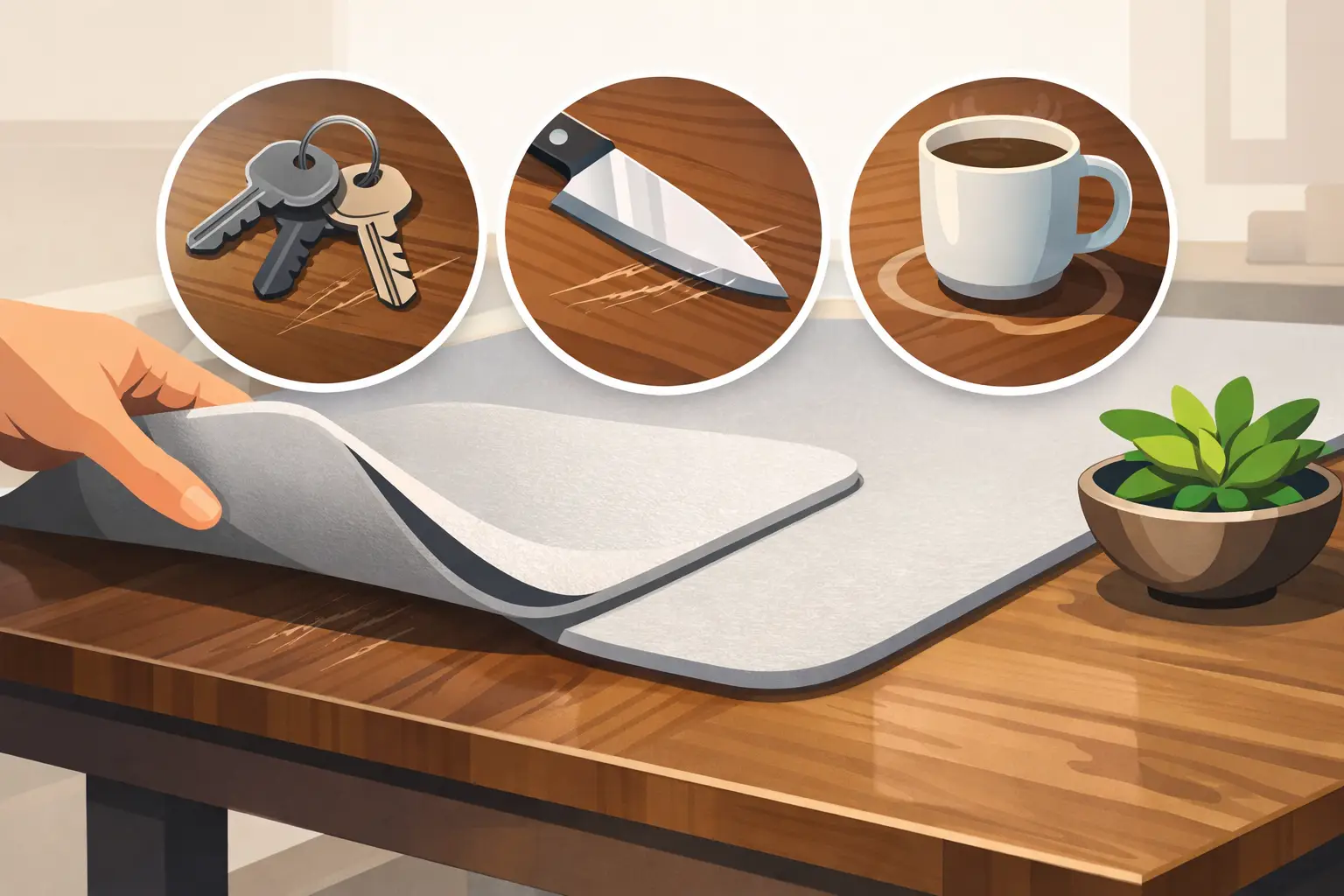 Do Table Pads Prevent Scratches? What They Stop